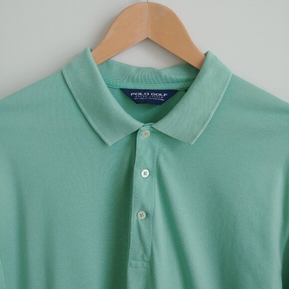 Ralph Lauren Polo Golf XL 100% pima cotton light green polo shirt made in Peru - Picture 5 of 15